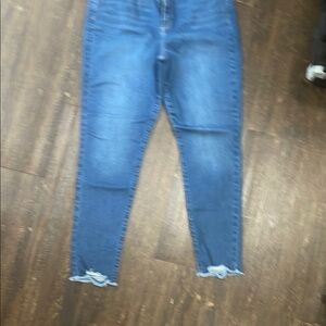 Blue Distressed Skinny Jeans